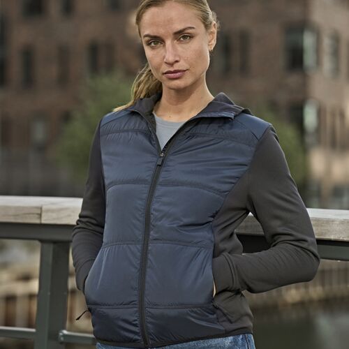 Tee Jays Ladies Hybrid-Stretch Hooded Jacket Thumbnail