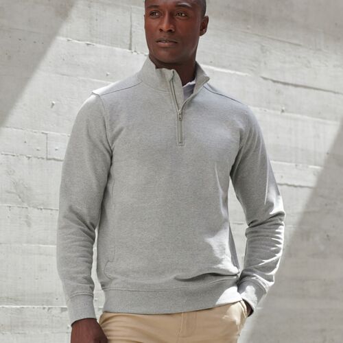 Henbury Unisex Sustainable 1/4 Zip Sweatshirt Thumbnail