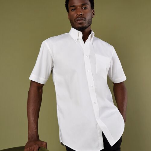 Kustom Kit Premium Short Sleeve Classic Fit Oxford Shirt Thumbnail