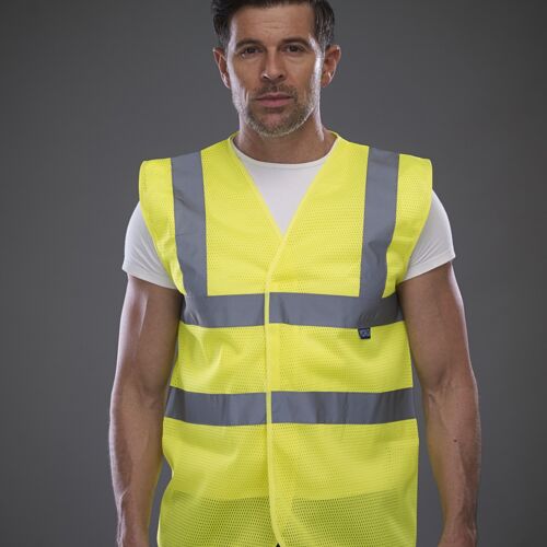 Yoko Top Cool Open Mesh Waistcoat Thumbnail