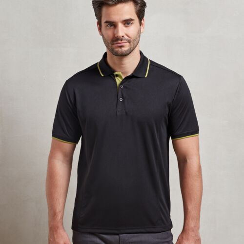 Premier Contrast Coolchecker® Piqué Polo Shirt Thumbnail
