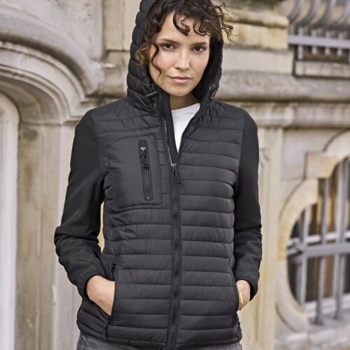 Tee Jays Ladies Crossover Hooded Jacket Thumbnail