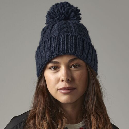 Beechfield Cable Knit Melange Beanie Thumbnail
