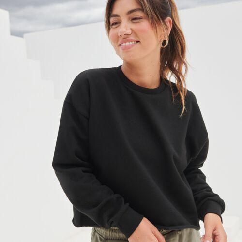 SF Clothing Ladies Cropped Slounge Sweatshirt Thumbnail