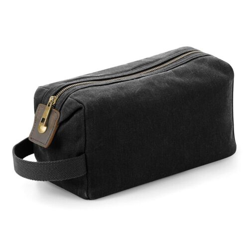 Heritage waxed canvas wash bag Thumbnail