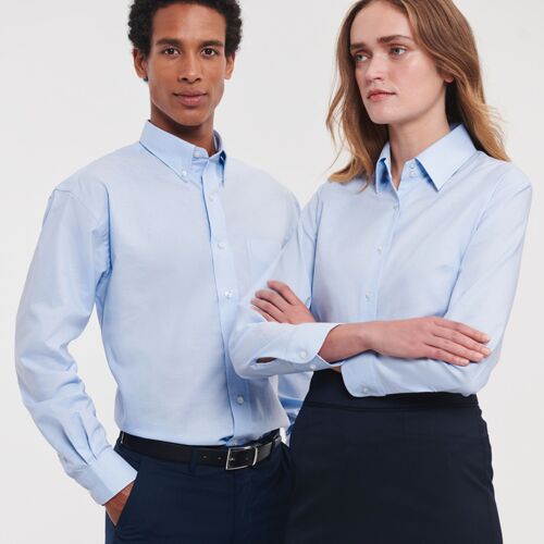 Russell Collection Long Sleeve Easy Care Oxford Shirt Thumbnail