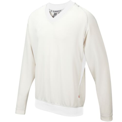 JUNIOR DUAL LONG SLEEVE SWEATER WHITE Thumbnail