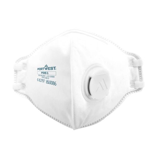P351- FFP3 Valved Dolomite Fold Flat Respirator (Pk20) Thumbnail