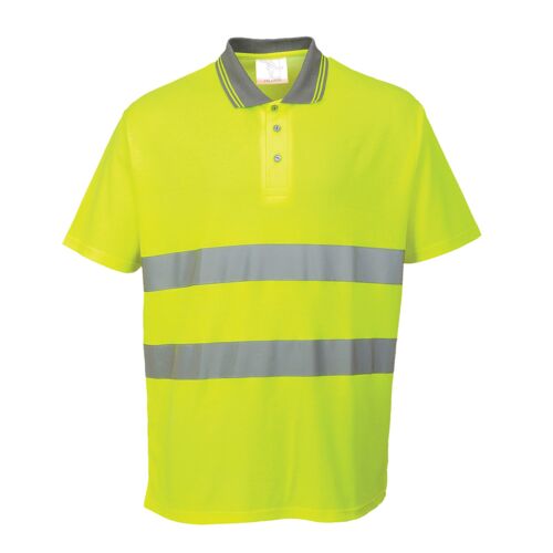 Hi-Vis Cotton Comfort Polo Shirt S/S  Thumbnail