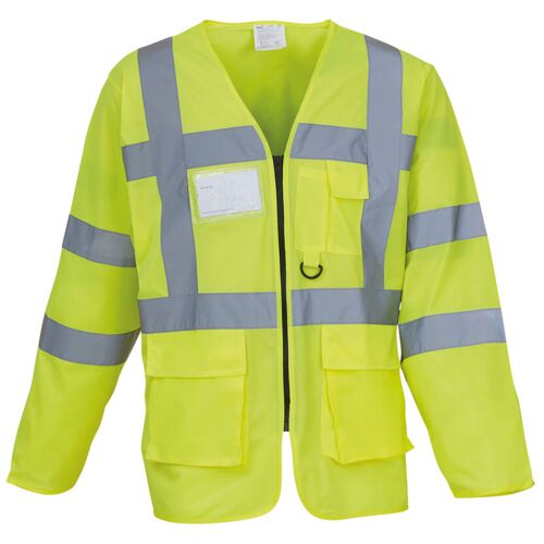 Hi-vis executive long sleeve waistcoat (HVJ800) Thumbnail