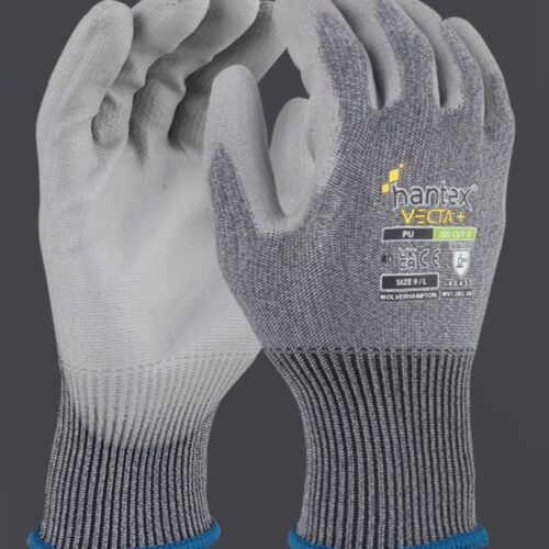 G/HANTEX-VECTA+/GY - Hantex® Vecta+ PU Palm Coated - Cut Level D (Pack of 10) Thumbnail