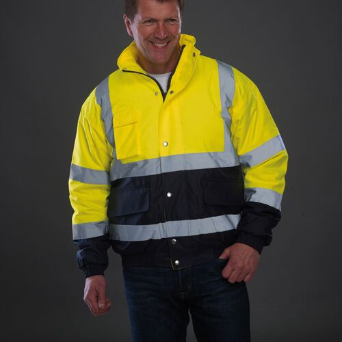Hi-vis two-tone bomber jacket (HVP218) Thumbnail