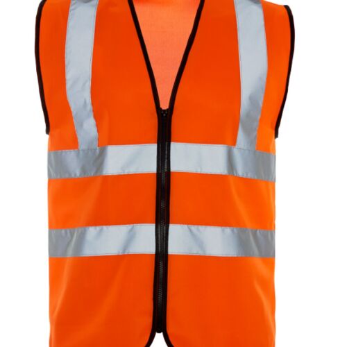 32381-7 - Hi Vis Orange Zip Vest Thumbnail